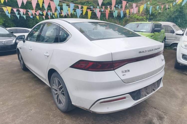 Used BYD Qin PLUS 2021 EV 400KM Luxury Model Rear Left 45 Deg