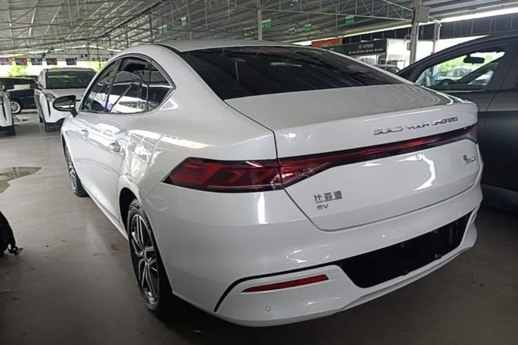 Used BYD Qin PLUS 2021 EV 500KM Premium Model Rear Left 45 Deg
