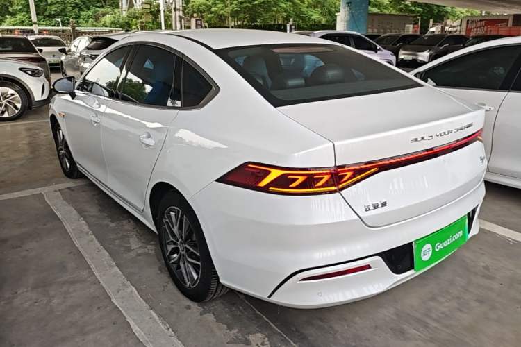 Used BYD Qin PLUS 2021 EV 500KM Luxury Model Rear Left 45 Deg