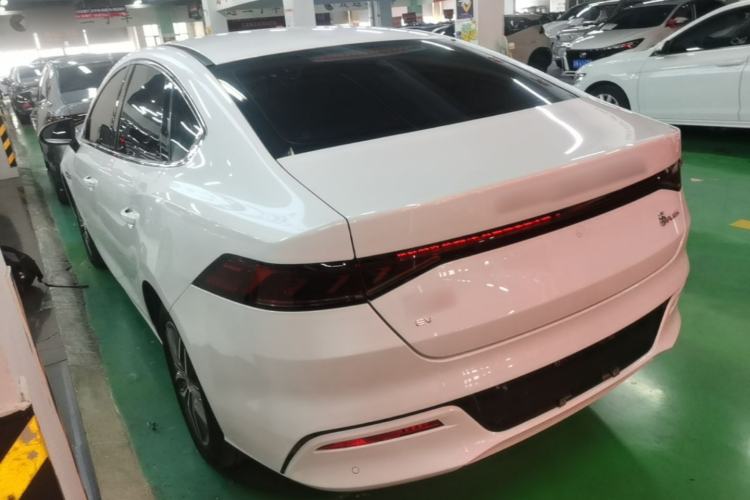Used BYD Qin PLUS 2021 EV 400KM Luxury Model Rear Left 45 Deg