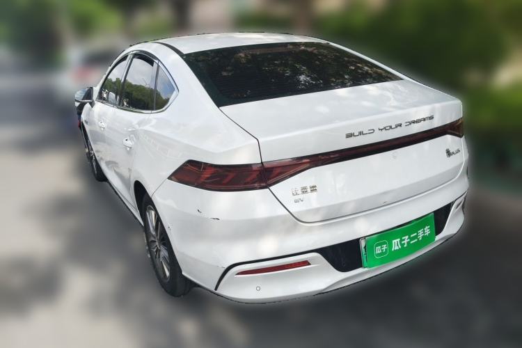 Used BYD Qin PLUS 2021 EV 500KM Luxury Model Rear Left 45 Deg