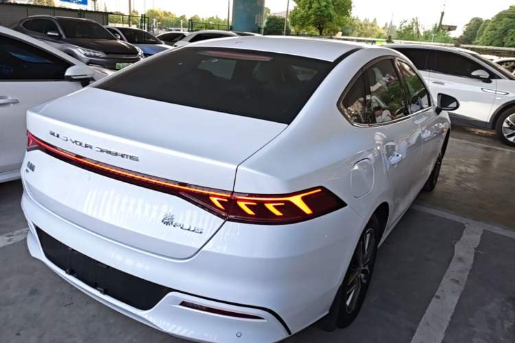 Used BYD Qin PLUS 2021 EV 500KM Luxury Model Rear Right 45 Deg