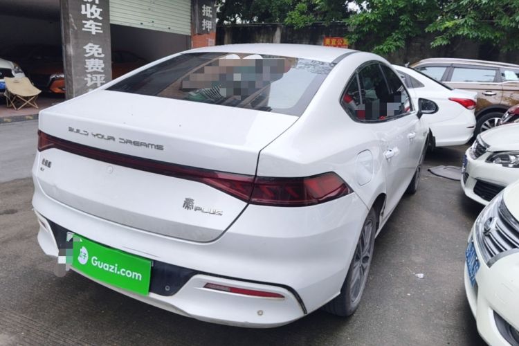 Used BYD Qin PLUS 2021 EV 400KM Luxury Model Rear Right 45 Deg