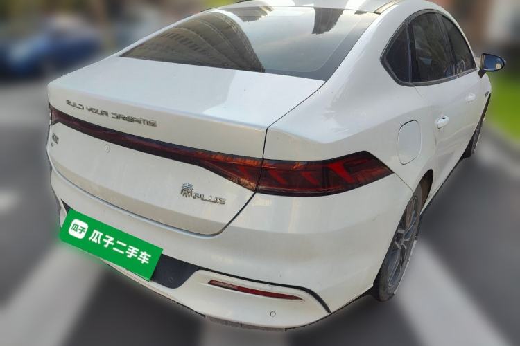 Used BYD Qin PLUS 2021 EV 500KM Luxury Model Rear Right 45 Deg