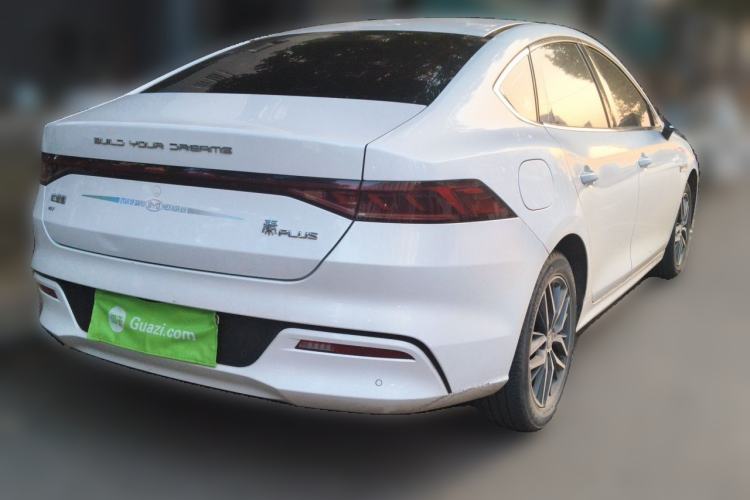Used BYD Qin PLUS 2021 EV 500KM Luxury Model Rear Right 45 Deg
