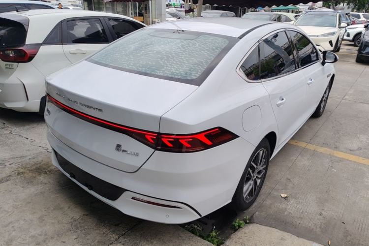 Used BYD Qin PLUS 2021 EV 500KM Luxury Model Rear Right 45 Deg