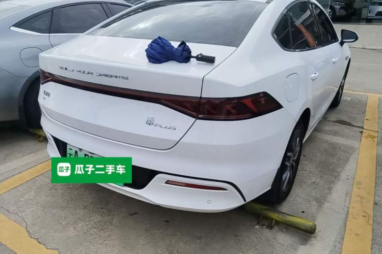 Used BYD Qin PLUS 2021 EV 500KM Luxury Model Rear Right 45 Deg