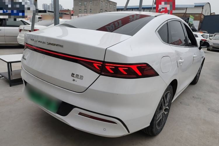Used BYD Qin PLUS 2021 EV 500KM Luxury Model Rear Right 45 Deg