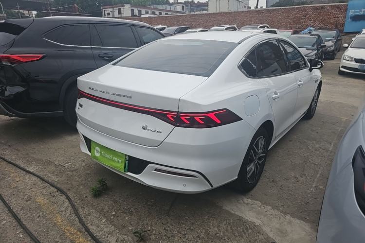 Used BYD Qin PLUS 2021 EV 500KM Luxury Model Rear Right 45 Deg