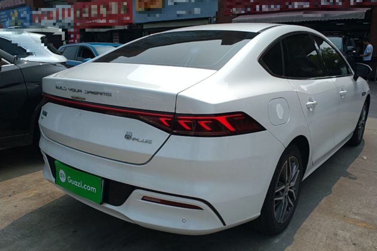 Used BYD Qin PLUS 2021 EV 500KM Premium Model Rear Right 45 Deg