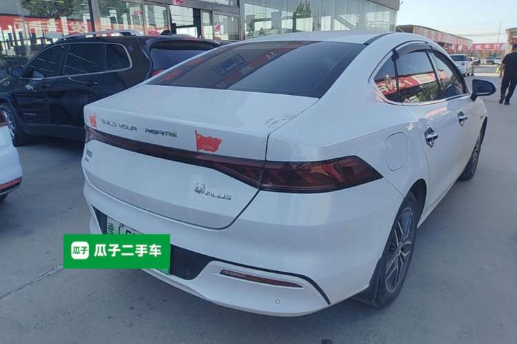 Used BYD Qin PLUS 2021 DM-i 55KM Flagship Model Rear Right 45 Deg