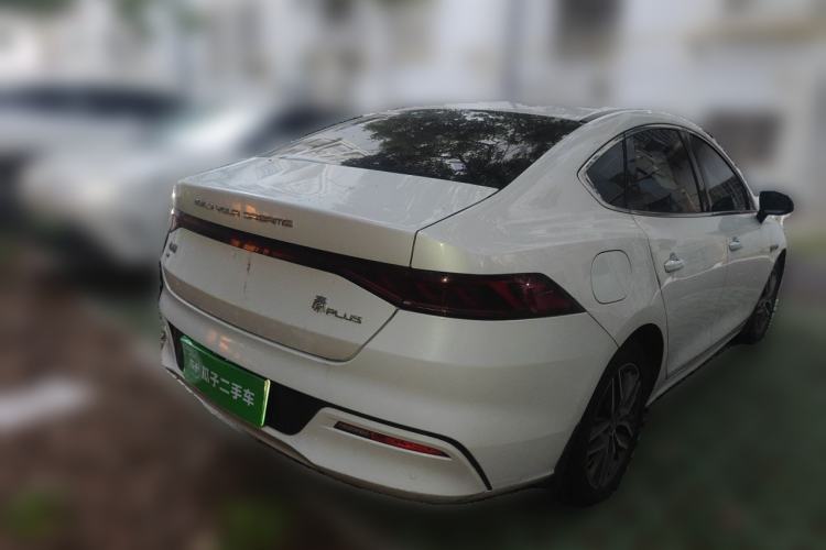 Used BYD Qin PLUS 2021 EV 500KM Luxury Model Rear Right 45 Deg