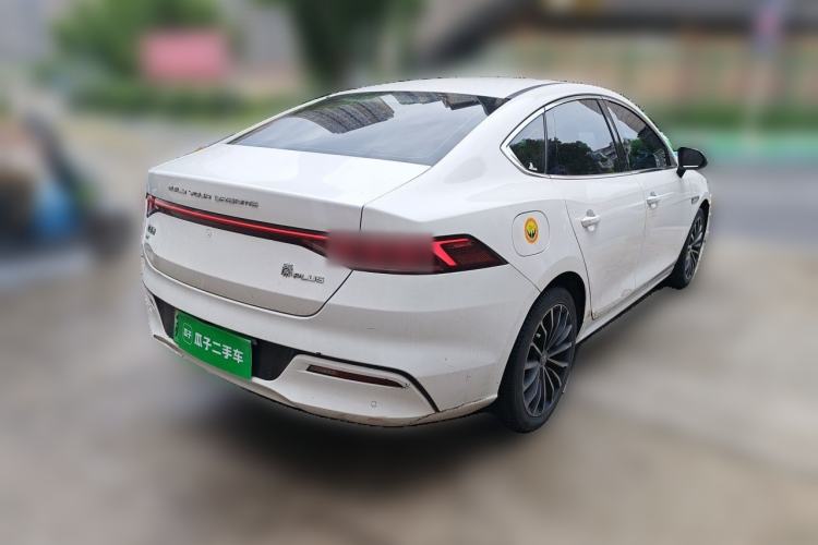 Used BYD Qin PLUS 2021 EV 600KM Flagship Model Rear Right 45 Deg