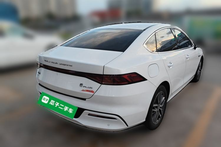 Used BYD Qin PLUS 2021 EV 500KM Luxury Model Rear Right 45 Deg