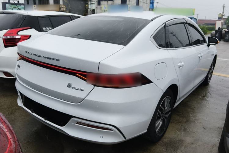 Used BYD Qin PLUS 2021 EV 500KM Premium Model Rear Right 45 Deg