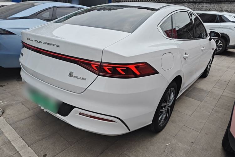 Used BYD Qin PLUS 2021 EV 500KM Luxury Model Rear Right 45 Deg