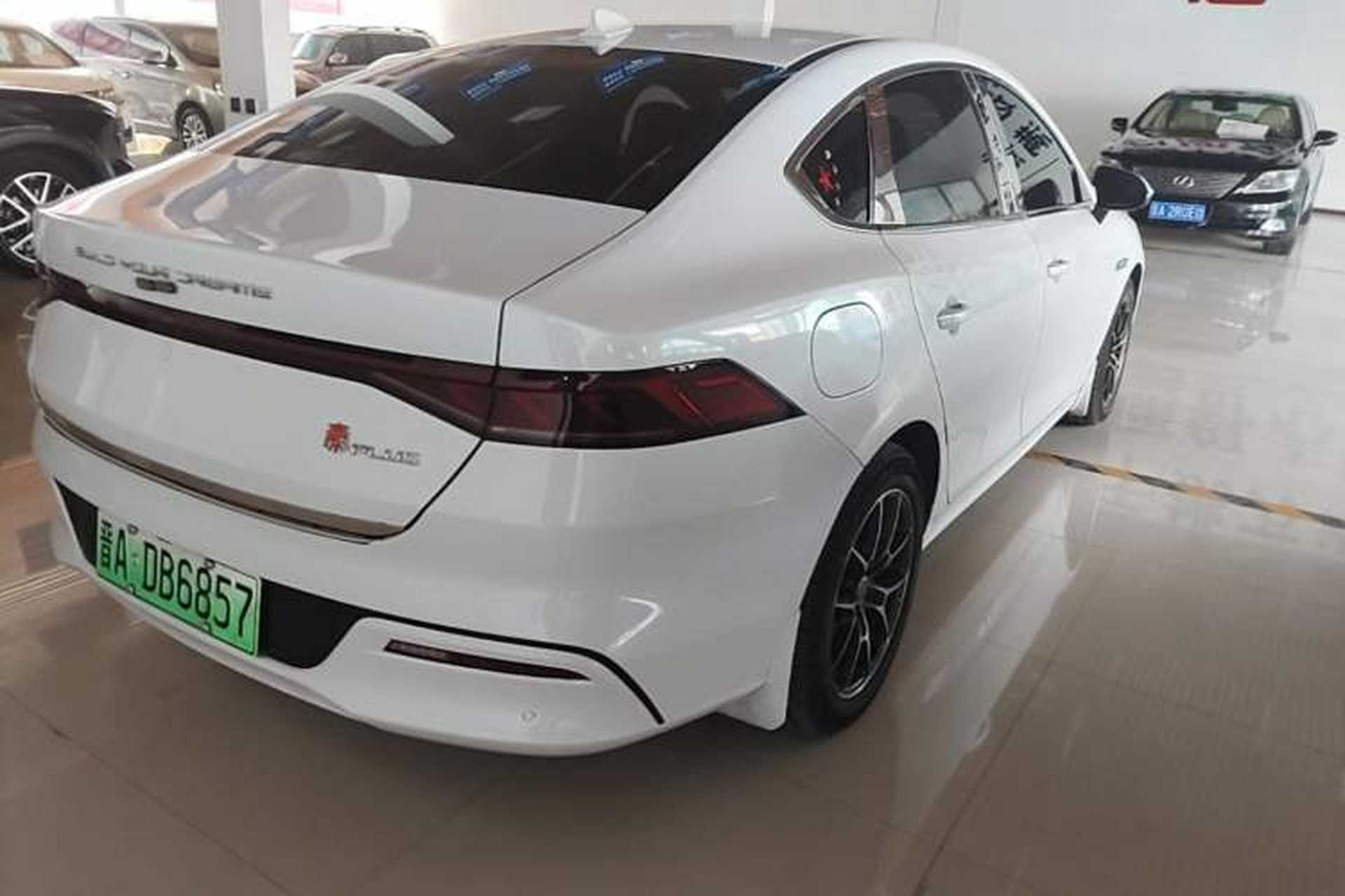Used BYD Qin PLUS 2021 EV 500KM Luxury Model Rear Right 45 Deg