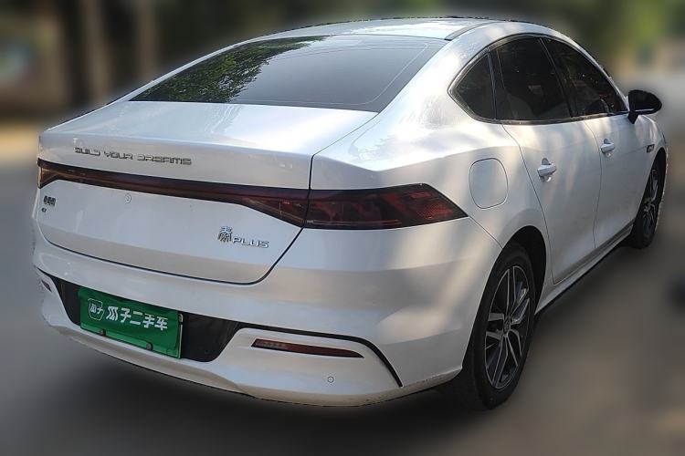 Used BYD Qin PLUS 2021 EV 500KM Premium Model Rear Right 45 Deg