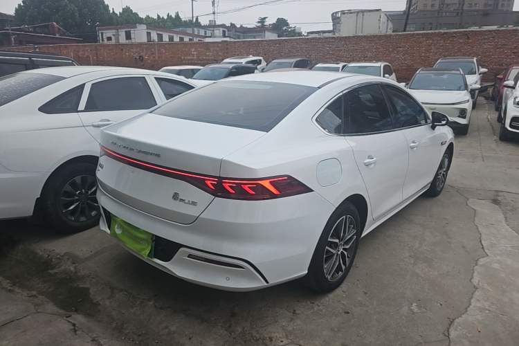 Used BYD Qin PLUS 2021 EV 500KM Luxury Model Rear Right 45 Deg