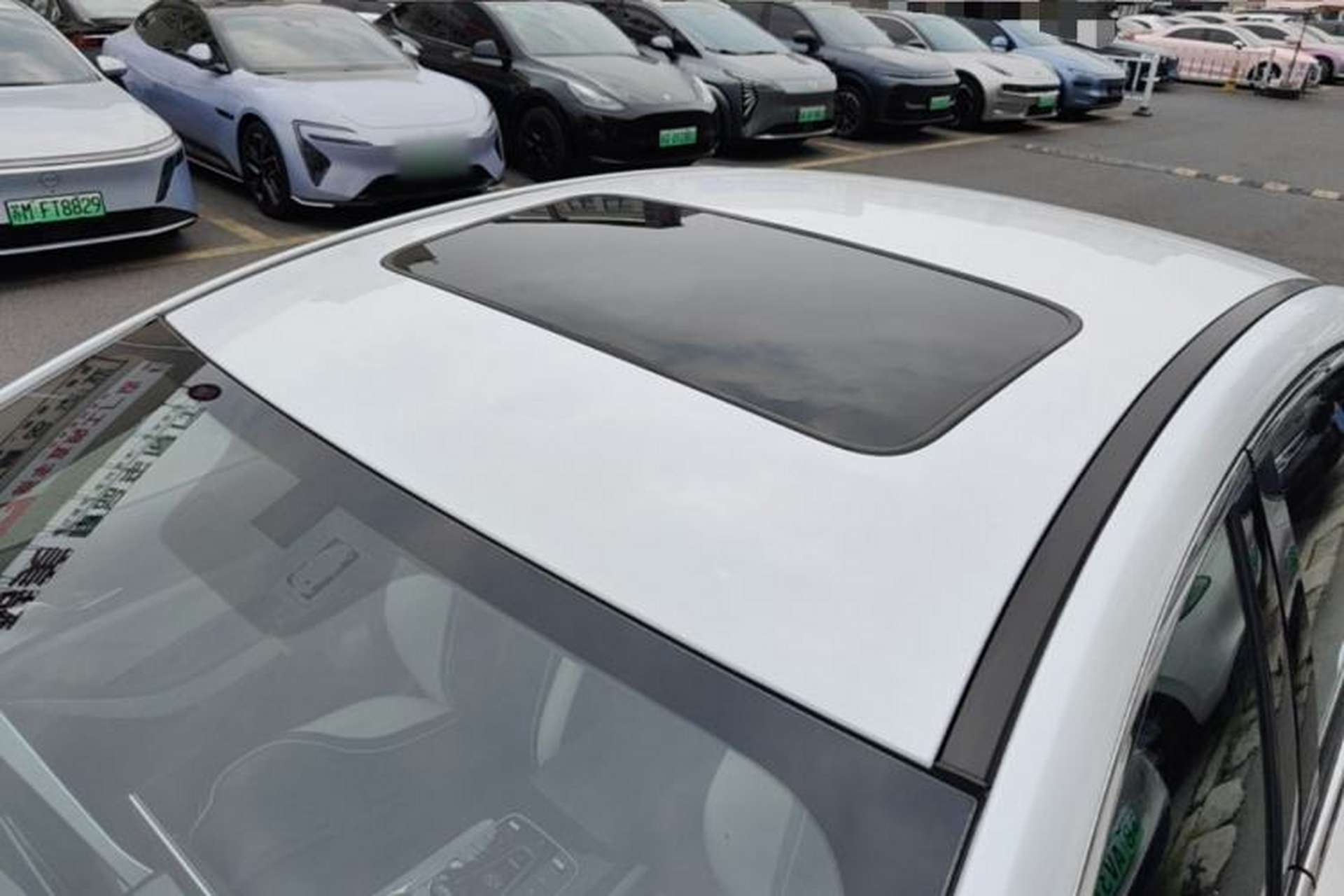 Used BYD Qin PLUS 2021 DM-i 55KM Flagship Model Roof