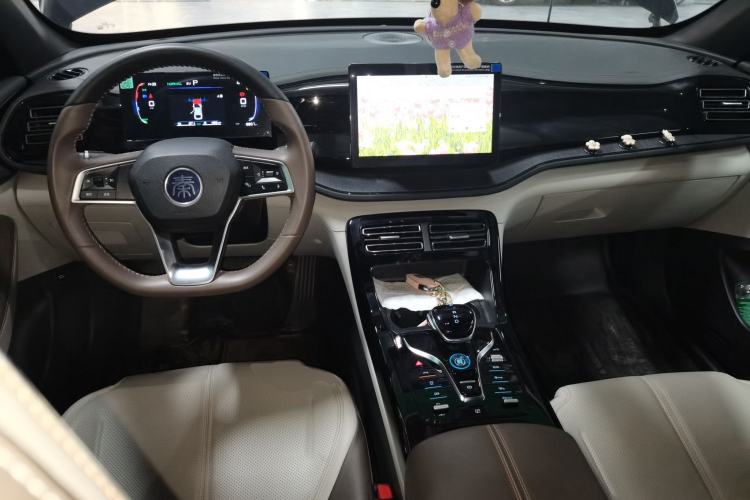 Used BYD Qin PLUS 2023 Champion Edition DM-i 55KM Leading Model Center Console