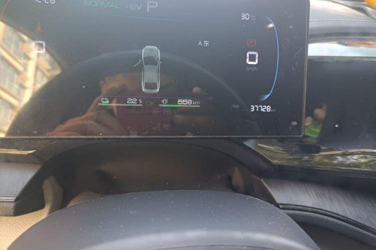 Used BYD Qin PLUS 2023 Champion Edition DM-i 55KM Leading Model Odometer Close Up