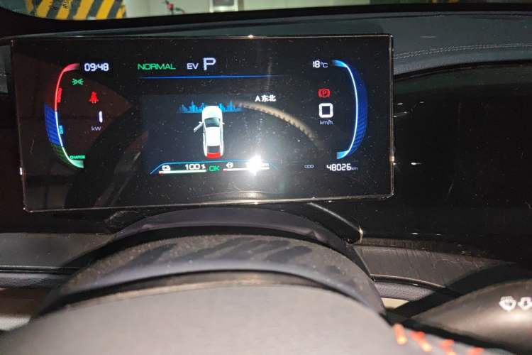 Used BYD Qin PLUS 2023 Champion Edition DM-i 55KM Leading Model Odometer Close Up