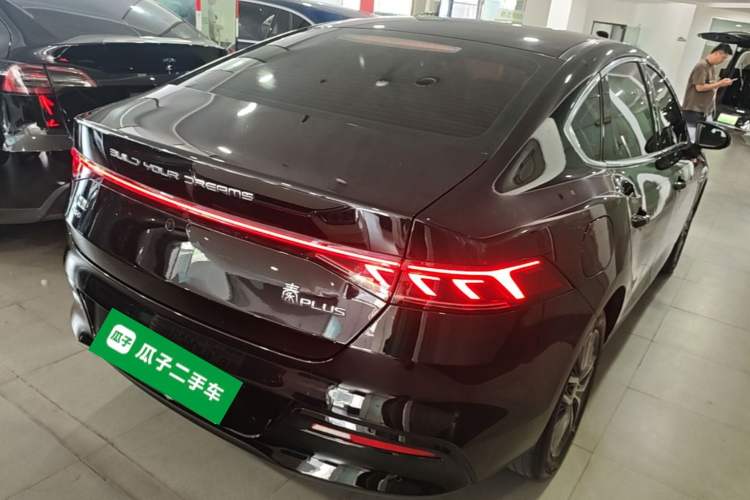 Used BYD Qin PLUS 2023 Champion Edition DM-i 55KM Superior Model Rear Right 45 Deg