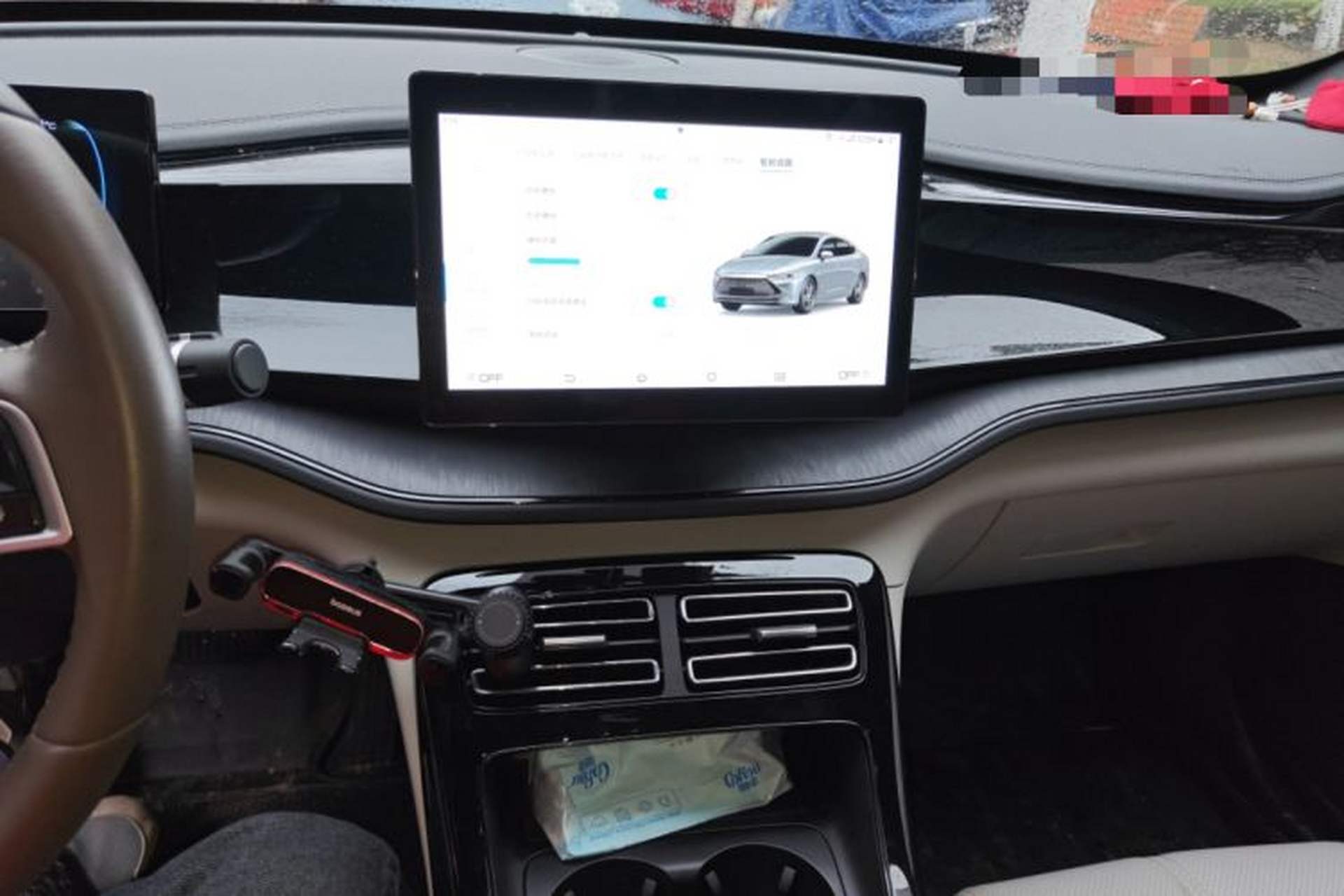Used BYD Qin PLUS 2023 Champion Edition DM-i 55KM Leading Model Audio And AC Panel