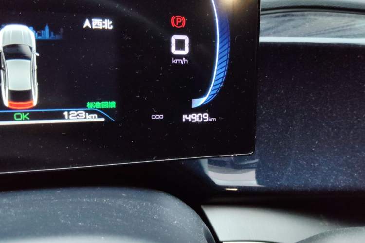 Used BYD Qin PLUS 2023 Champion Edition EV 420KM Superior Model Odometer Close Up
