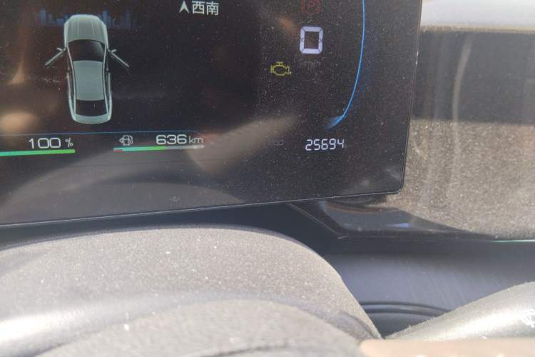 Used BYD Qin PLUS 2023 Champion Edition DM-i 55KM Leading Model Odometer Close Up