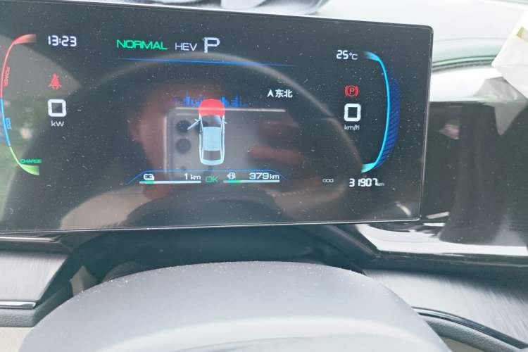 Used BYD Qin PLUS 2023 Champion Edition DM-i 55KM Leading Model Odometer Close Up