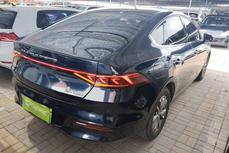 Used BYD Qin PLUS 2023 Champion Edition DM-i 55KM Leading Model Rear Right 45 Deg