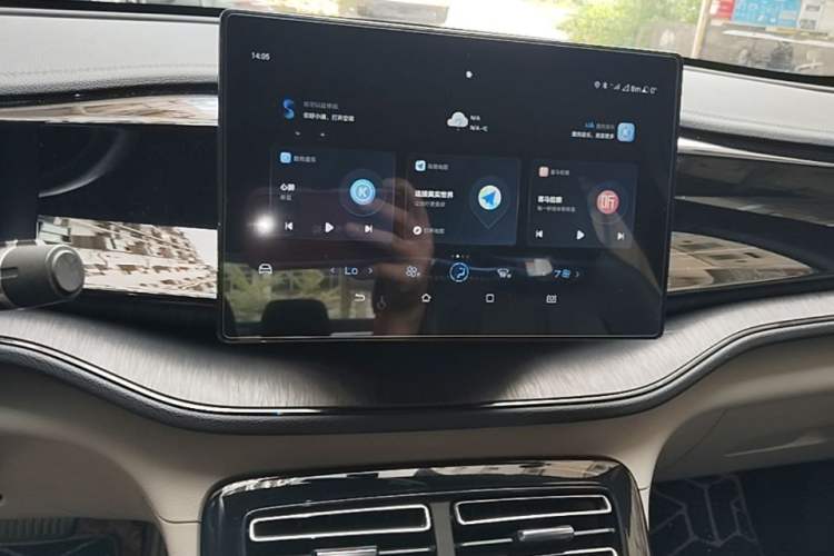 Used BYD Qin PLUS 2023 Champion Edition DM-i 55KM Leading Model Audio And AC Panel