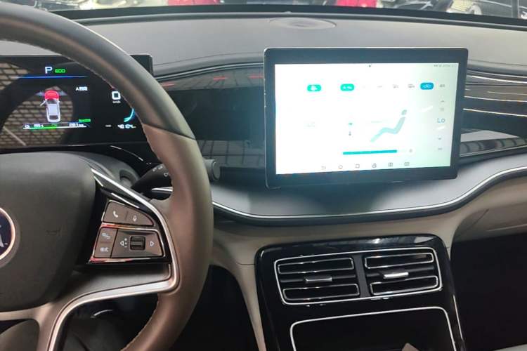 Used BYD Qin PLUS 2023 Champion Edition EV 510KM Leading Model Audio And AC Panel
