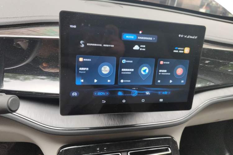 Used BYD Qin PLUS 2023 Champion Edition DM-i 55KM Leading Model Audio And AC Panel
