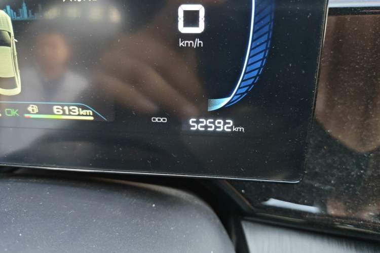 Used BYD Qin PLUS 2023 Champion Edition DM-i 55KM Leading Model Odometer Close Up