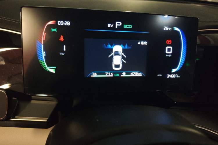 Used BYD Qin PLUS 2023 Champion Edition DM-i 120KM Leading Model Odometer Close Up