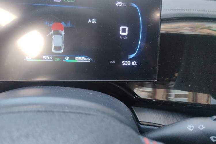 Used BYD Qin PLUS 2023 Champion Edition DM-i 55KM Leading Model Odometer Close Up