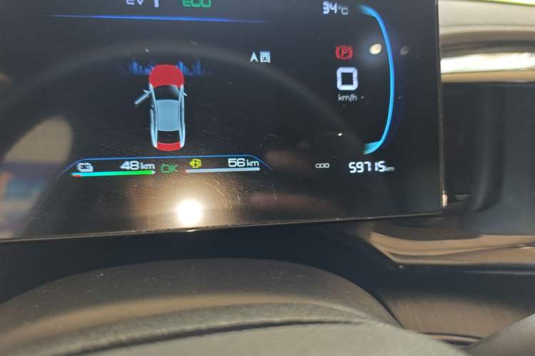 Used BYD Qin PLUS 2023 Champion Edition DM-i 55KM Leading Model Odometer Close Up