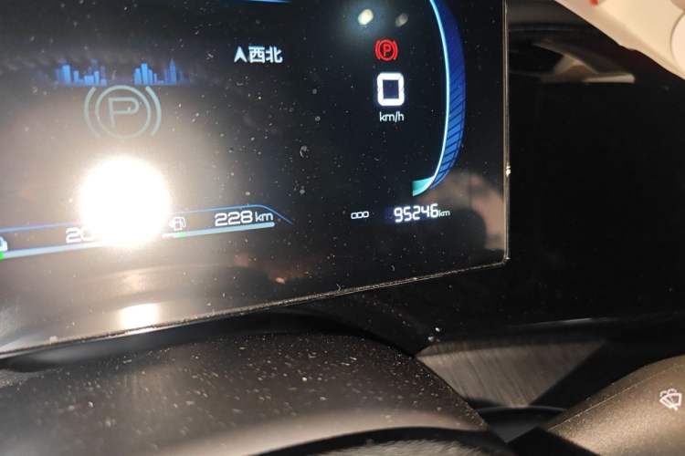 Used BYD Qin PLUS 2023 Champion Edition DM-i 55KM Leading Model Odometer Close Up