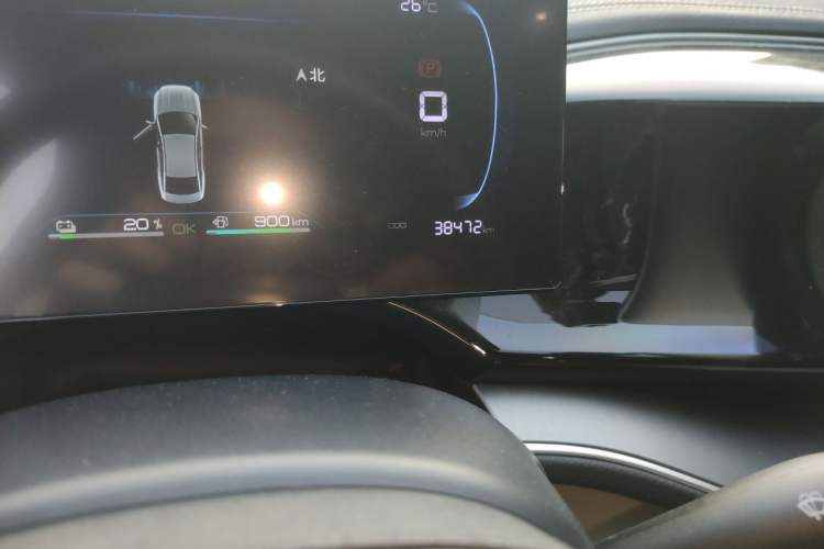 Used BYD Qin PLUS 2023 Champion Edition DM-i 55KM Superior Model Odometer Close Up