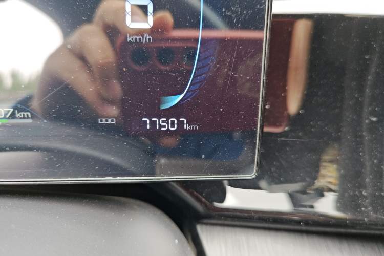 Used BYD Qin PLUS 2023 Champion Edition DM-i 55KM Leading Model Odometer Close Up