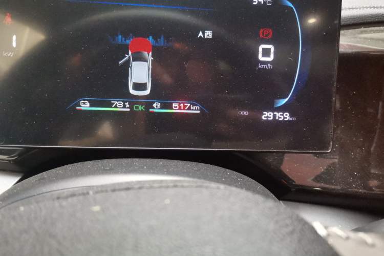 Used BYD Qin PLUS 2023 Champion Edition DM-i 120KM Leading Model Odometer Close Up