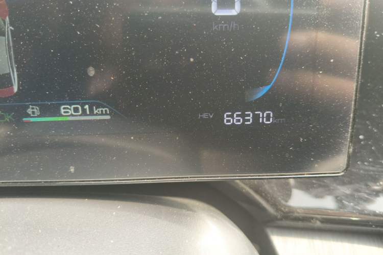 Used BYD Qin PLUS 2023 Champion Edition DM-i 55KM Leading Model Odometer Close Up