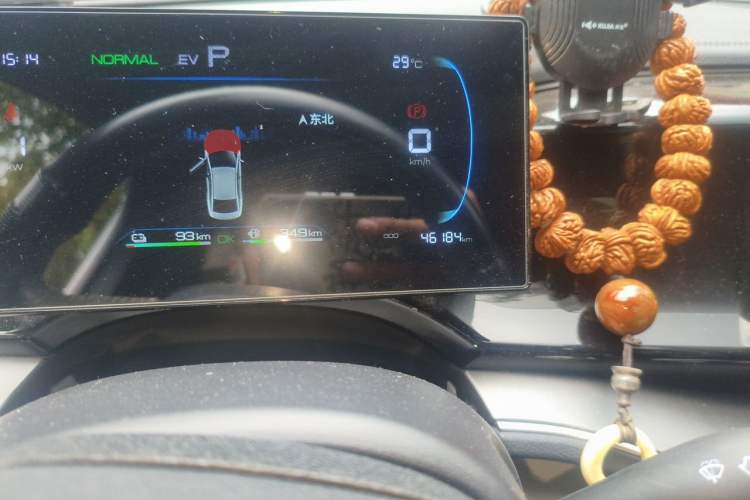 Used BYD Qin PLUS 2023 Champion Edition DM-i 120KM Leading Model Odometer Close Up