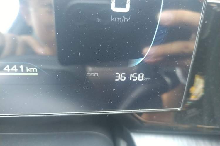 Used BYD Qin PLUS 2023 Champion Edition DM-i 55KM Leading Model Odometer Close Up