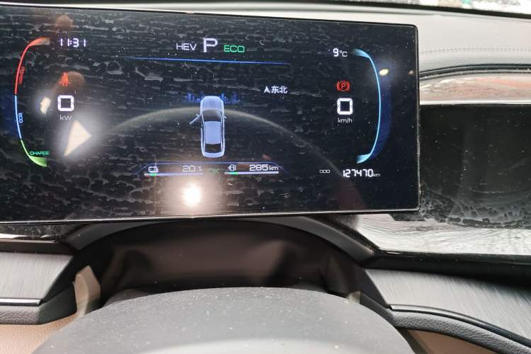 Used BYD Qin PLUS 2023 Champion Edition DM-i 55KM Leading Model Odometer Close Up