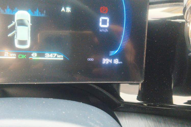 Used BYD Qin PLUS 2023 Champion Edition DM-i 55KM Leading Model Odometer Close Up
