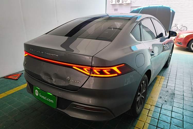 Used BYD Qin PLUS 2023 Champion Edition DM-i 55KM Leading Model Rear Right 45 Deg